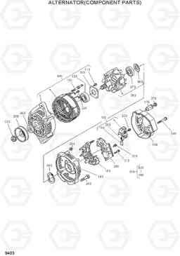 9403 ALTERNATOR(COMPONENT PARTS) HSL600T/680T, Hyundai