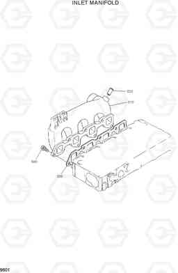 9601 INLET MANIFOLD HSL600T/680T, Hyundai