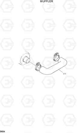 9604 MUFFLER HSL600T/680T, Hyundai