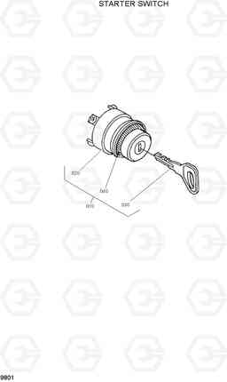 9801 STARTER SWITCH HSL600T/680T, Hyundai