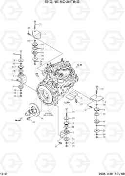 1010 ENGINE MOUNTING HSL850-7, Hyundai