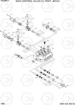 4062 MAIN CONTROL VALVE(1/2, FOOT, -#0732) HSL850-7, Hyundai