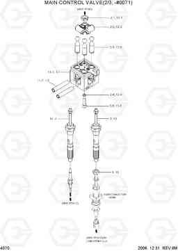 4070 MAIN CONTROL VALVE(2/3, -#0071) HSL850-7, Hyundai