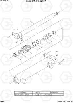 4110 BUCKET CYLINDER HSL850-7, Hyundai