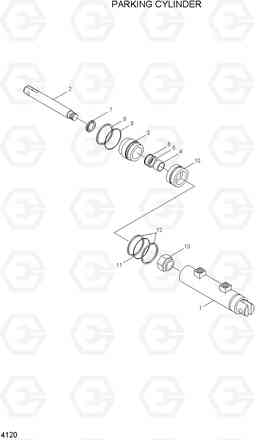 4120 PARKING CYLINDER HSL850-7, Hyundai