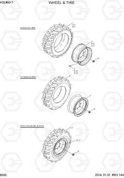 5030 WHEEL & TIRE HSL850-7, Hyundai