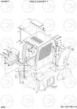 6030 CAB & CANOPY 1 HSL850-7, Hyundai