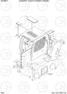 6031 CANOPY 1(WITH FRONT DOOR) HSL850-7, Hyundai