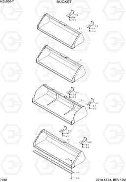 7030 BUCKET HSL850-7, Hyundai
