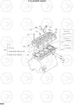 9030 CYLINDER HEAD HSL850-7, Hyundai