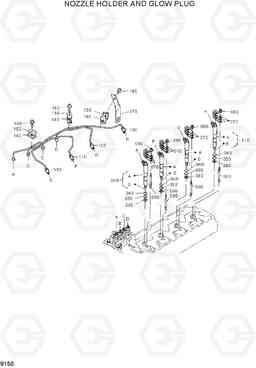 9150 NOZZLE HOLDER AND GLOW PLUG HSL850-7, Hyundai