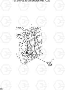 9250 OIL SWITCH/THERMOMETER AND PLUG HSL850-7, Hyundai