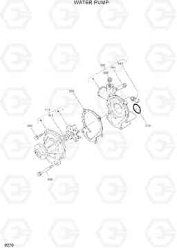 9270 WATER PUMP HSL850-7, Hyundai