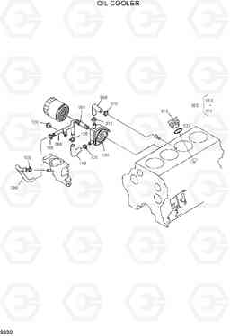 9330 OIL COOLER HSL850-7, Hyundai