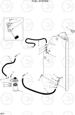 1011 FUEL SYSTEM HSL800T, Hyundai