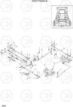 2022 FOOT PEDALS HSL800T, Hyundai