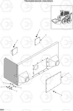 3031 TRANSMISSION HOUSING HSL800T, Hyundai