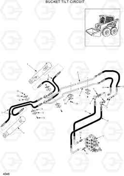4046 BUCKET TILT CIRCUIT HSL800T, Hyundai