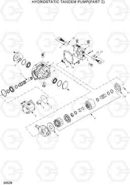 5052B HYDROSTATIC TANDEM PUMP(PART 2) HSL800T, Hyundai