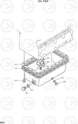 9002 OIL PAN HSL800T, Hyundai