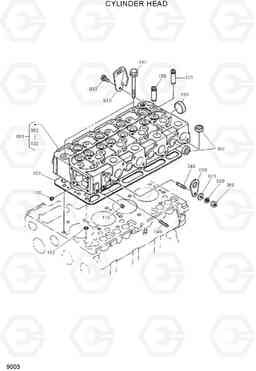 9003 CYLINDER HEAD HSL800T, Hyundai