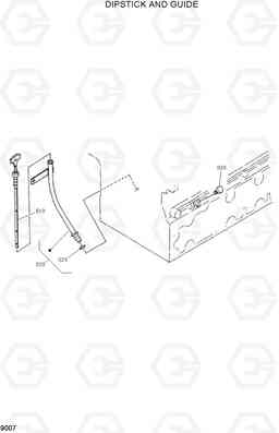 9007 DIPSTICK AND GUIDE HSL800T, Hyundai