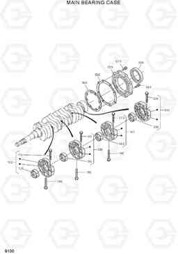 9100 MAIN BEARING CASE HSL800T, Hyundai