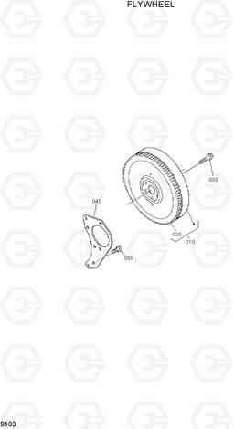 9103 FLYWHEEL HSL800T, Hyundai