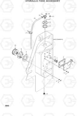 3040 HYDRAULIC TANK ACCESSORY HSL810, Hyundai