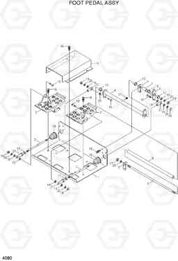 4080 FOOT PEDAL ASSY HSL810, Hyundai