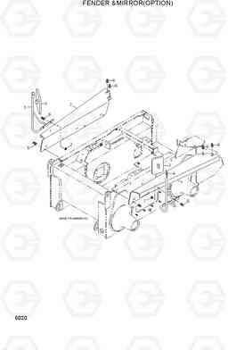 6020 FENDER & MIRROR(OPTION) HSL810, Hyundai