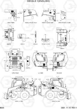 8020 DECALS 1(ENGLISH) HSL810, Hyundai
