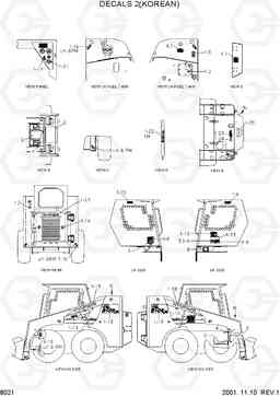 8021 DECALS 2(KOREAN) HSL810, Hyundai