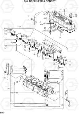 9040 CYLINDER HEAD & BONNET HSL810, Hyundai