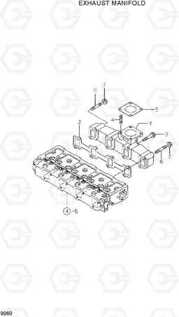 9060 EXHAUST MANIFOLD HSL810, Hyundai