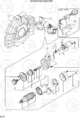 9170 STARTING MOTOR HSL810, Hyundai