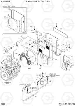 1020 RADIATOR MOUNTING HSL850-7A, Hyundai