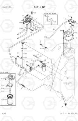 1030 FUEL LINE HSL850-7A, Hyundai