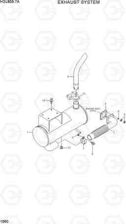 1060 EXHAUST SYSTEM HSL850-7A, Hyundai