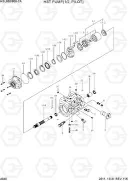 4040 HST PUMP(1/2, PILOT) HSL850-7A, Hyundai