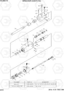 4210 BREAKER ASSY(1/2) HSL850-7A, Hyundai