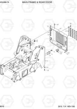 6010 MAIN FRAME AND REAR DOOR HSL850-7A, Hyundai