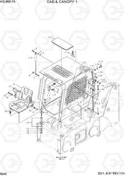 6040 CAB & CANOPY 1 HSL850-7A, Hyundai