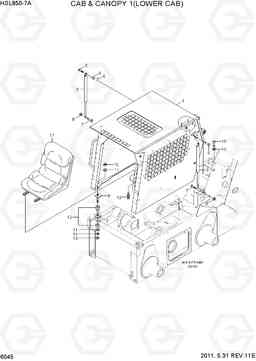 6045 CAB & CANOPY 1(LOWER CAB) HSL850-7A, Hyundai