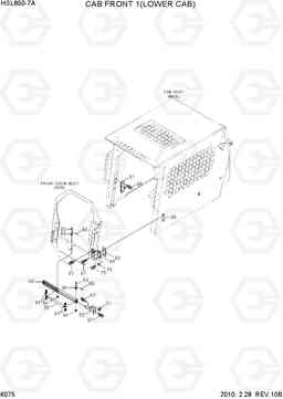 6075 CAB FRONT 1(LOWER CAB) HSL850-7A, Hyundai