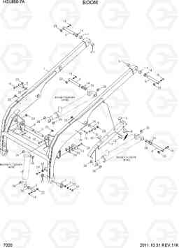 7020 BOOM HSL850-7A, Hyundai