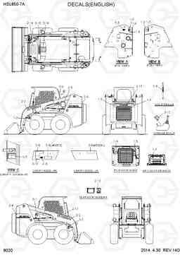 8020 DECALS(ENGLISH) HSL850-7A, Hyundai