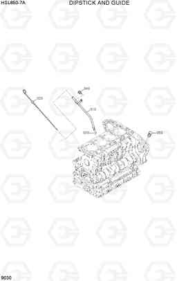 9030 DIPSTICK AND GUIDE HSL850-7A, Hyundai