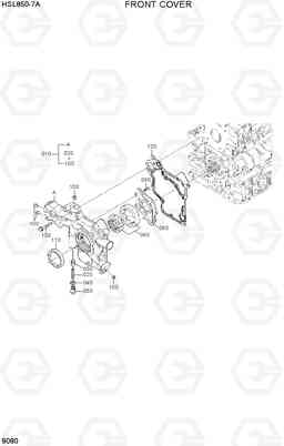 9080 FRONT COVER HSL850-7A, Hyundai