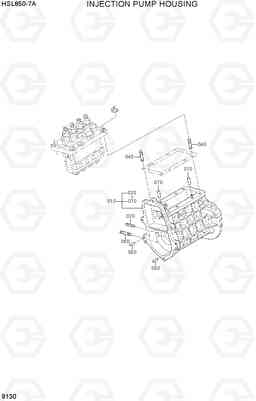 9130 INJECTION PUMP HOUSING HSL850-7A, Hyundai